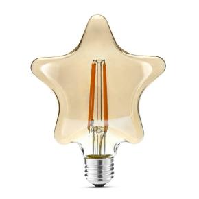 4W Five-Pointed Star Filament LED Light Bulb