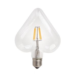 Heart Shape 120mm 6W Filament LED Bulb