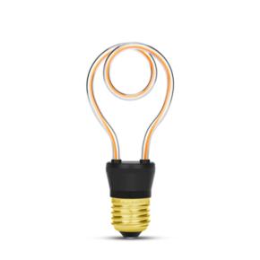 4W D-round type Art Line LED Filament Light Bulb