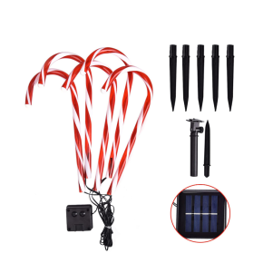 Solar Christmas LED Candy Cane Lights