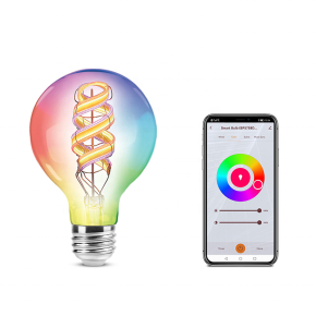 G80 G95 G125 6W Smart RGBW Led Filament Bulb