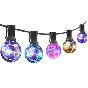 25 LED Bulbs RGB G40 LED String Lights