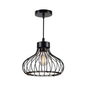 Retro Black Cage Ceiling Pendent Lamp