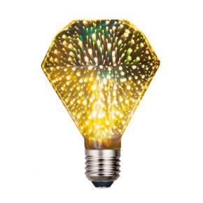 3D Fireworks-effect Glass Flat drill LED Light Bulb