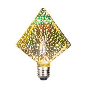 3D Fireworks-effect Glass Pointed drill LED Bulb