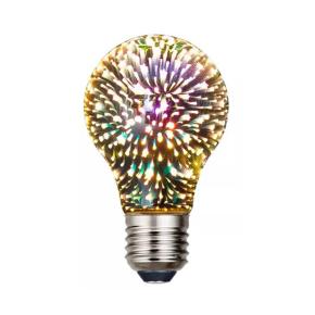 3D Fireworks-effect Glass A19 LED Light Bulb