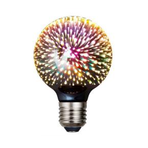 3D Fireworks-effect Glass G80 LED Light Bulb