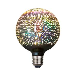 3D Fireworks-effect Glass G95 LED Light Bulb