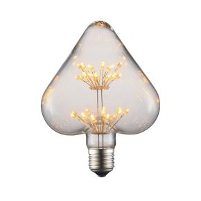 Heart Shaped Starry 2W Edison LED Bulb