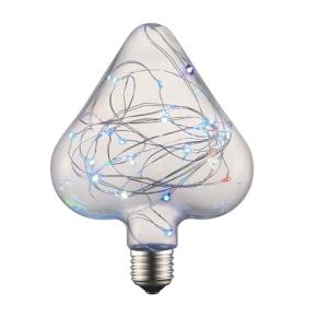 Heart Shape Copper Wire RGB LED Light  Bulb