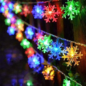 Snowflake LED String Lights