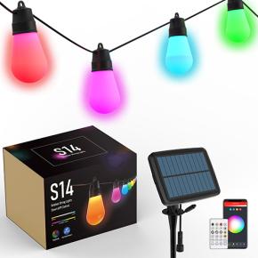 Tuya Smart Outdoor Solar S14 LED String Lights