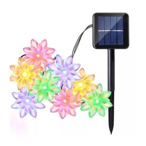 Lotus Flower Solar LED String Lights