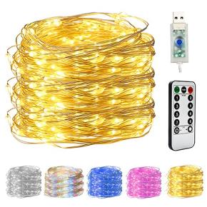 Remote Control USB LED Copper Wire String Light